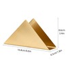 Servilletero de Acero Inoxidable Dorado, Servilletero Triangular de Acero Inoxidable,