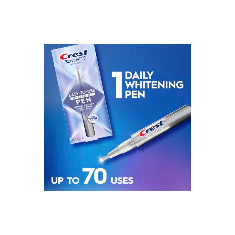 Trace Minerals- Crest 3DWhite Lápiz Blanqueador Dental, Fácil de Usar,