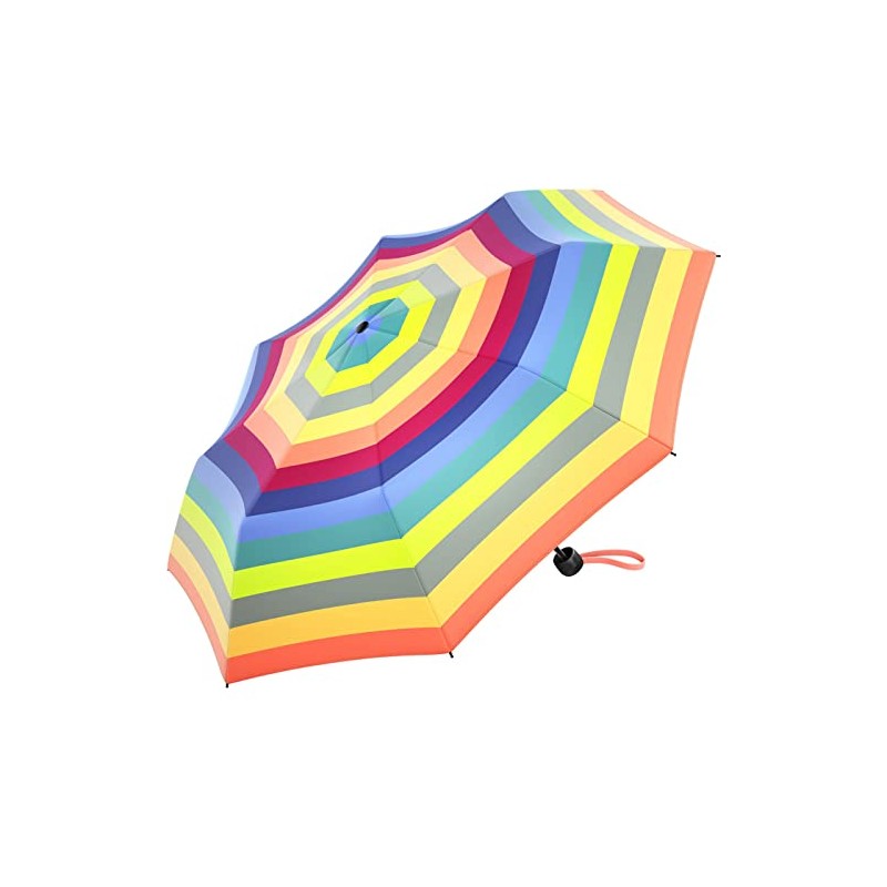 Benetton Pocket Umbrella Super Mini Dots, Multistripe fresh salmon, 95