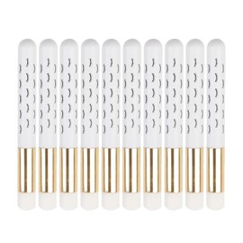 Cepillo Limpiador de Pestañas, Cepillos de champú de Pestañas Faciales Suaves de Aluminio con Acrílico para el Hogar (Blanco)