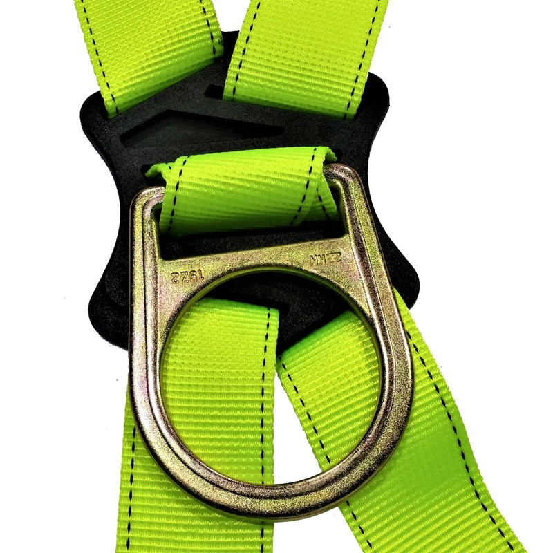JORESTECH Safety Full Body Harness for Fall Protection, Yellow/Lime Back