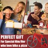Thapncow Bicycle Pizza Cutter, Stainless Steel Pizza Cutter, Funny Kitchen