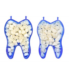 Angzhili 2箱セット 歯科仮歯冠キット 歯科材料 硬化性樹脂 前歯前部と大臼歯後部