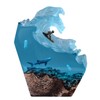 Desktop Sea Wave Decoration Delicate Resin Lamp Night Light for