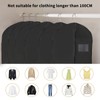 CNMTCCO Premium Garment Bag, Black, Short, Pack of 2, 100