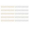100pcs Binder Clips Gold Silver Flower Shape Metal Hollowed Long