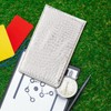 SEWACC Portable Golf Scorebook Leather Cover Stylish Scorecard Holder for