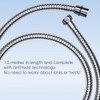 AQUALONA® Chrome Hose for Handheld Shower Head - Rub Clean