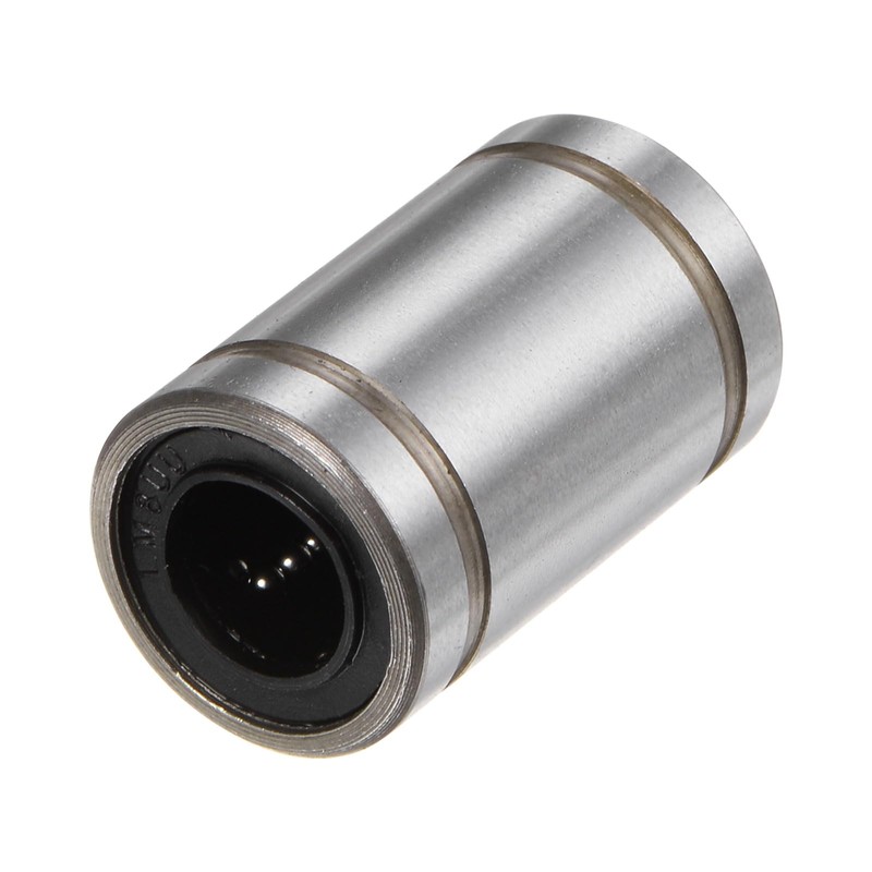 sourcing map 12pcs LM8UU Linear Ball Bearings, 8mm Bore Dia,