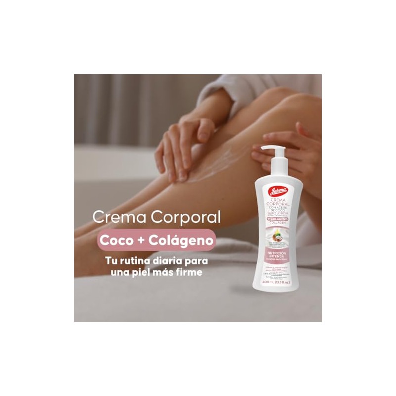 Jaloma Crema Corporal Coco Colágeno Nutrición Intensiva Hidrata Suaviza Piel