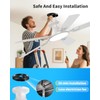 TCL 52" Low Profile Ceiling Fan with Light, Slim, White,