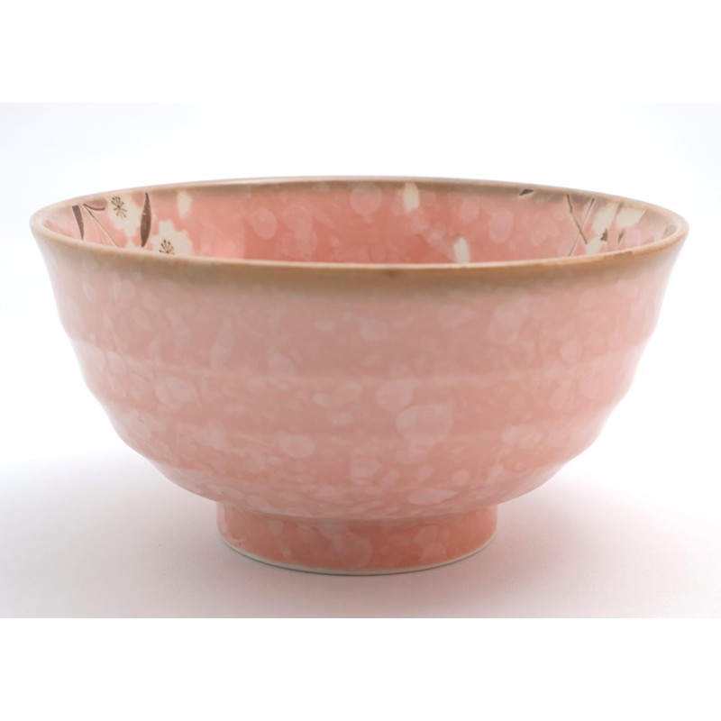 D17cm Japanese Ramen Bowl Cherry Blossom, Commercial Tableware (Pink), for