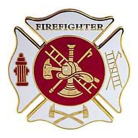 EagleEmblems P03488 PIN-FIRE DEPT-Firefighter (1.5'')