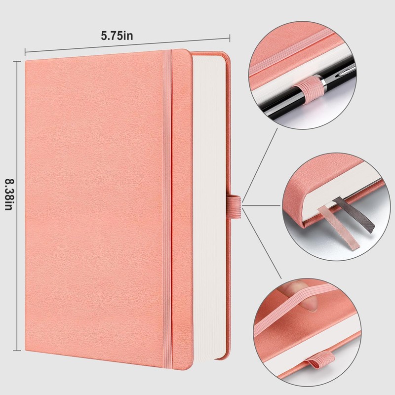 RETTACY A5 Bullet Dot Grid - Dotted Notebook With 320