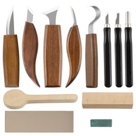 Wood Carving Kits, Wood Whittling Kit, Wood Carving Tools Kit, Wood Carving Kit for Beginners, Wood Whittling Knife Kit for Beginners with 8 PCS Wood Carving Knives, Wood Carving Kit for Adults