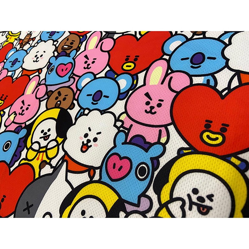 Marushin BT21 Face Towel Get Together 5785014100, Approx. 11.8 x