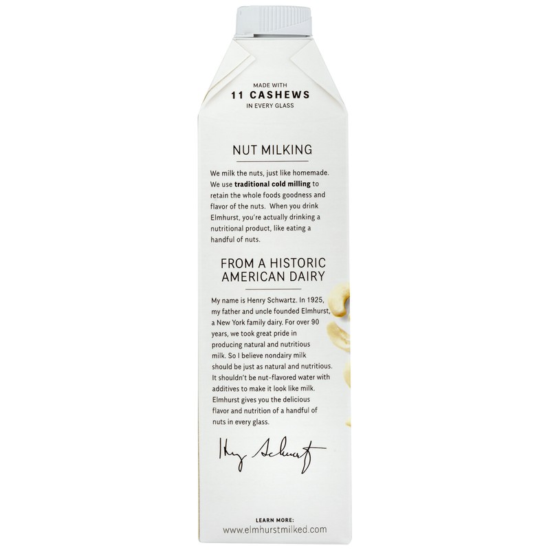 Elmhurst Beverage Cashew Milked, 32 fl oz