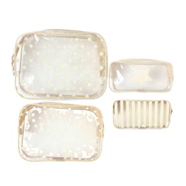 Nap Baby Set de 4 Estuches Organizadores para Bebé, impermeables, modernos, diferentes tamaños, ideal para viajes o pañalera (Beige)