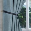 Home Queen Leather Curtain Tie Backs, Outdoor Drape Holder Holdbacks