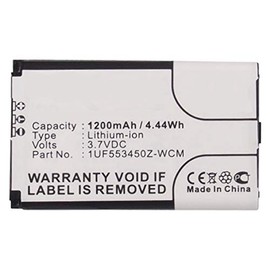 Synergy Digital Tablet Battery, Works with Wacom PTH-850-IT Tablet, (Li-ion, 3.7, 1200mAh) Ultra High Capacity, Compatible with Bamboo ACK-40403, B056P036-1004, F1134J-711 Battery