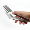 com-four® 3-Piece Pizza and Pasta Set, Stainless Steel, Serving Tongs,