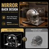 Hushee 2 Pack Mini Football Helmet Display Case with Mirror