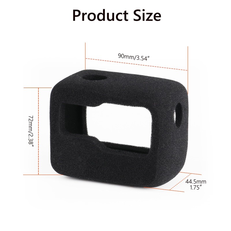 HSU 2 Pack Foam Windslayer for Insta360 Ace Pro, Windscreen