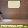 RV Roof Vent Skylight Insulator Window Cover, Sun Blackout Fabric