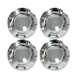 4Pcs 6 Lug 7-1/8" Wheel Cap Cover Compatible for Chevy Silverado Tahoe Avalanche Suburban 2007-2013# 9595152，9597686 (Bright Silver)