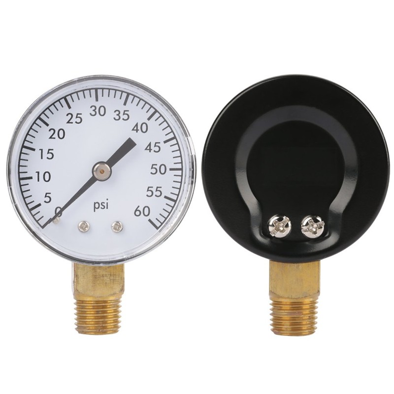 Pressure Gauge,0-60psi NPT 1/4,for Water Air Oil
