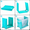 Auktransceler Portable Foldable Multifunctional Garbage Bag Holder, Adjustable Kitchen Trash