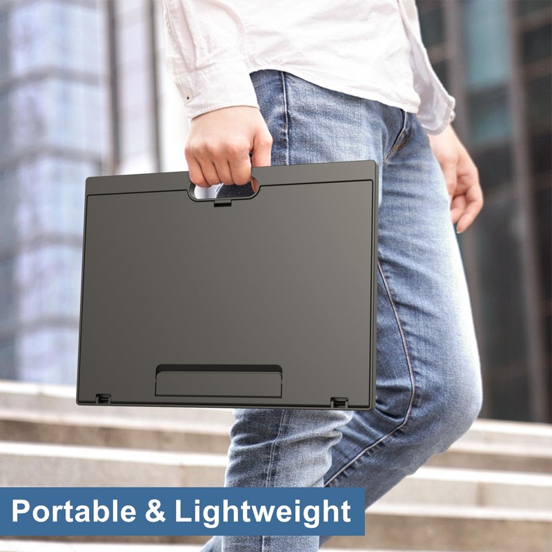 Adjustable Laptop Desk with 8 Angles - Cushioned Lap Desk