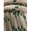 Double Braid Polyester Rope 9/16 inch White Green (100)