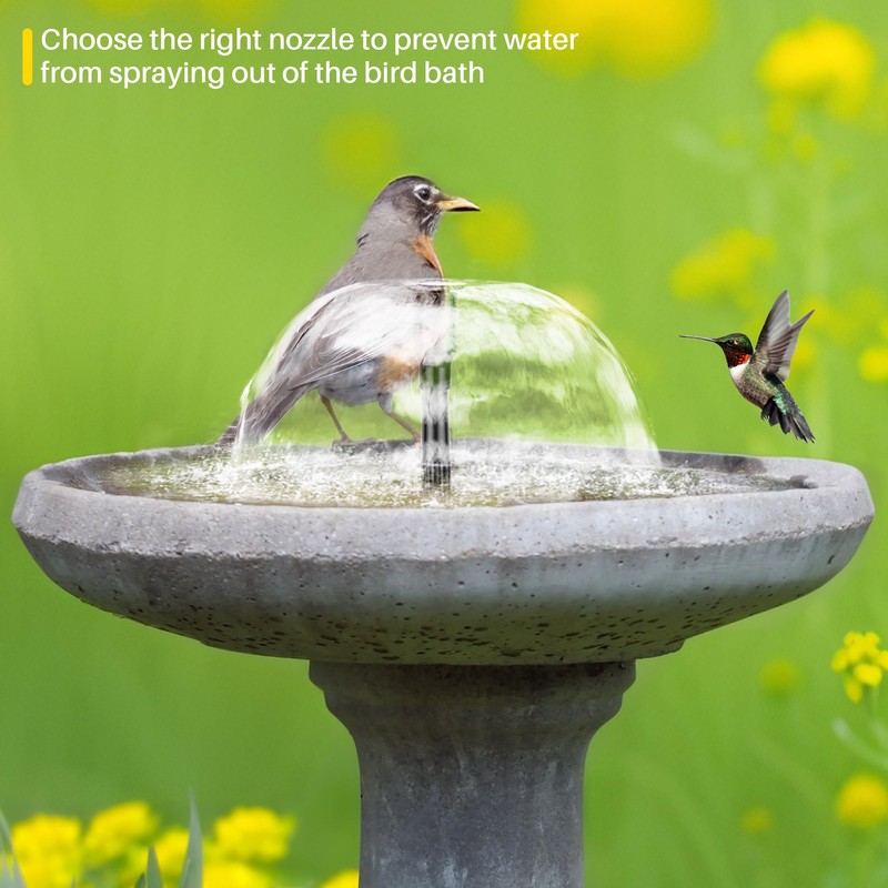 Biling 5.5W Solar Fountain Pump for Bird Bath, DIY Solar