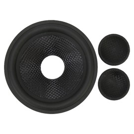 Paper Speaker Cone Drum Paper 1 Inch Inner Diameter Rubber Surround Subwoofer Cones Drum Paper for 4 Inch Speaker