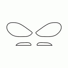 Clear Protection Film for Fiat 124 Spider - 2017 and newer - Headlight protection film - PPF