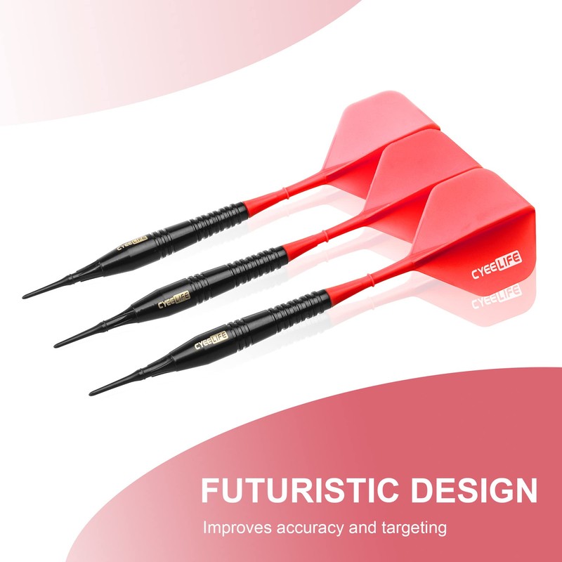 CyeeLife 18g Soft Tip Darts with Carrying case and 30