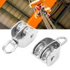 2PCS Double Pulley Block M32 Roller Wheel Stainless Steel 360