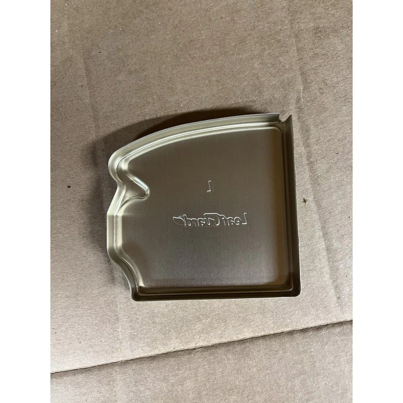 LEAFGUARD light Gray LEAF GUARD Aluminum SEAMLESS Gutter Left End