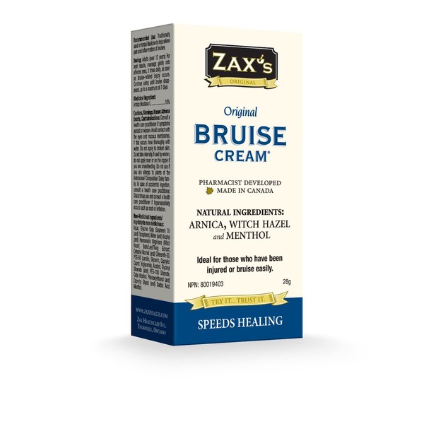 Zax's Original Bruise Cream - #1 Selling Bruise Cream, Speeds Healing by 4 Days!, Reduces Pain & Inflammation, Reduces Discoloration, Ideal for Medical Cabinet & 1st Aid Kit