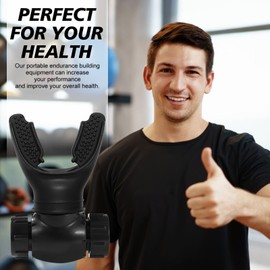 Lung trainer, breathing trainer, oxyfit breathing trainer, breathing trainer for the lungs, breathing training device for lung capacity with adjustable resistances to increase breathing endurance,