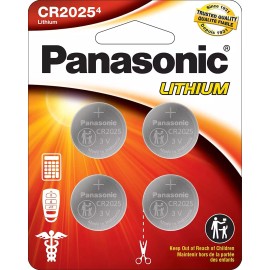 Panasonic CR2025 3.0 Volt Long Lasting Lithium Coin Cell Batteries in Child...
