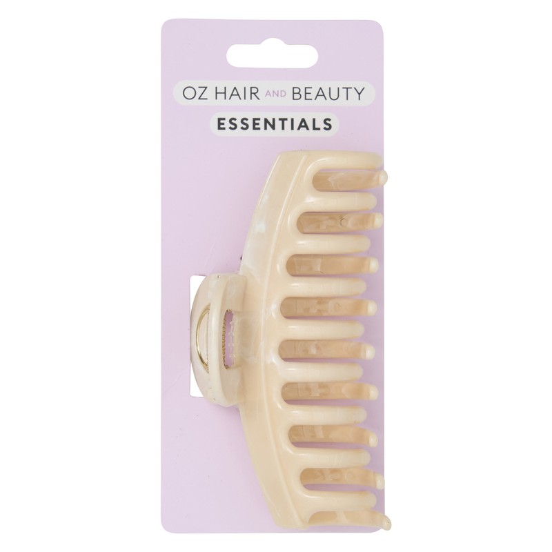 Oz Essentials Marble Claw Clip - Cream