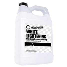 Nanoskin WHITE LIGHTENING Premium Dressing 1 Gallon – Universal Thick Wipe-On Dressing for Car Detailing | Works on Tire, Vinyl, Rubber, Plastic & Trim | Safe for Cars, Trucks, Motorcycles, RVs & More