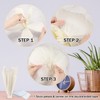 6 Pcs Extra Large Jumbo White Paper Flower Decorations for