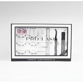Pro Lash SoftWear Mini Lash Clusters Kit - Seamless, Lightweight Lashes - 7-Day Cluster Eyelash Extensions - False Eyelashes Plus Adhesive and Tweezers - Classic Shorties No. 05 Black