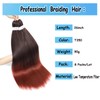 Atatoray Ombre Ginger Pre Stretched Braiding Hair 26inch T350# Yaki