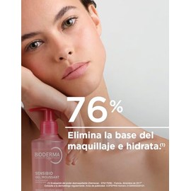 BIODERMA, Limpiador Facial, Sensibio Gel Moussant, Gel Micelar para Piel Sensible, Hidratación al instante, 500 ml