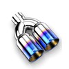MZS Exhaust Tip, Stainless Steel 2.5" Inlet 3.5" Outlet 9.5"