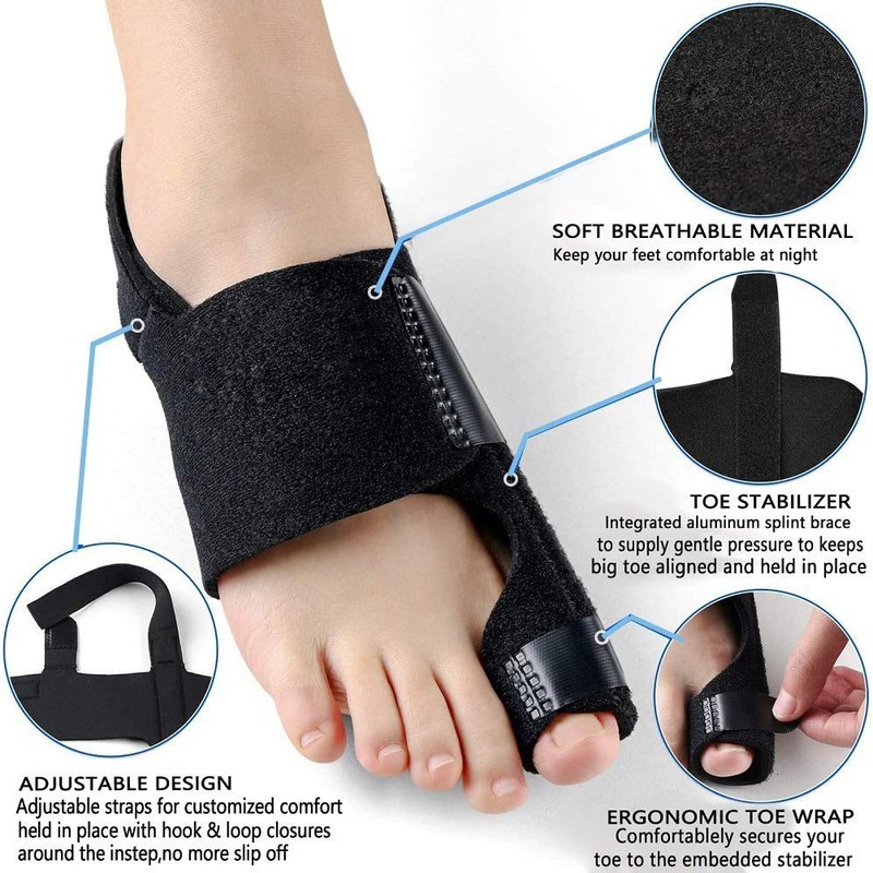 4 Pieces Bunion Corrector Bunion Relief Protector Sleeves Kit,Bunion Splints